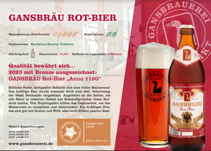 Auszeichnung Gansbräu Rot-Bier
